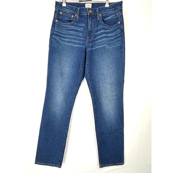 NWT J Crew Slim Boyfriend Jeans in Medium Blue 27T - Picture 3 of 5